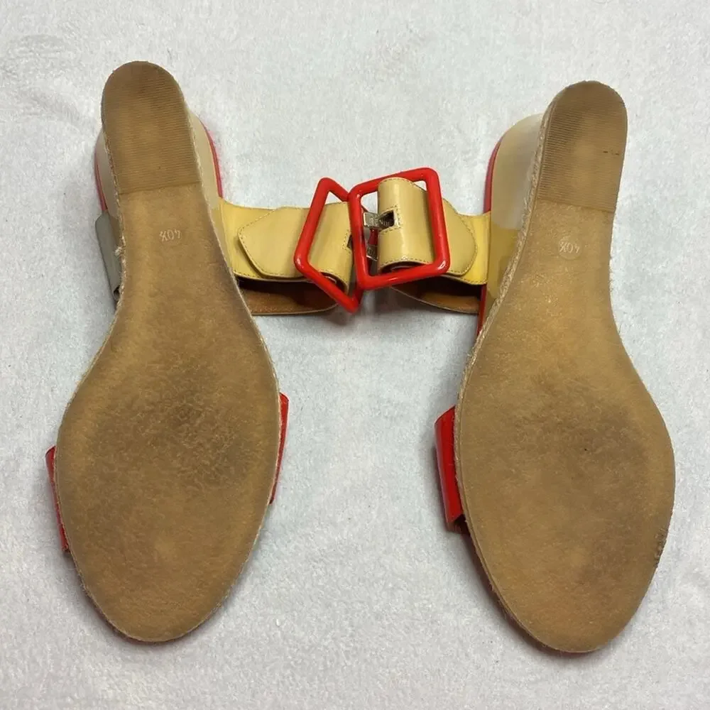 Fendi red tan
